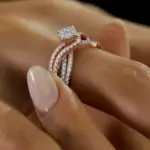 Interlocking Infinity Ring Set