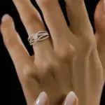 Interlocking Infinity Ring Set