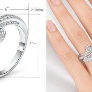 Serene Twirl Diamond Band