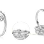 Interlocking Swirl Diamond Ring