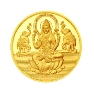 Ganesh And Lakshmi Gold Coin 50 Gram